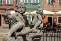 The boy statues at Fontanna Prozerpiny w Poznaniu, the fountain at the Stary Rynek town square