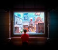 Boy at store in Disneyland, Anaheim