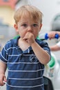 Boy Sucking Thumb Royalty Free Stock Photo