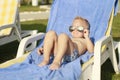 Boy in sunglasses Royalty Free Stock Photo