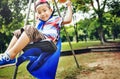 Boy Superhero Dressup Aspiration Playground Concept