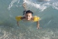 Boy swiming Royalty Free Stock Photo