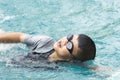 Boy swimming Royalty Free Stock Photo