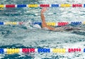 Boy swimming in the pool Royalty Free Stock Photo