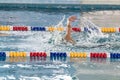 Boy swimming in the pool Royalty Free Stock Photo