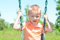 Boy on a swing