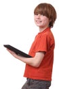 Boy with tablet