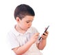 Boy with tablet Royalty Free Stock Photo
