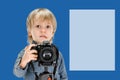 Boy taking photos Royalty Free Stock Photo