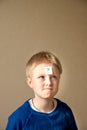 Boy (teen) with question mark Royalty Free Stock Photo