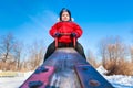 Boy on a teeter