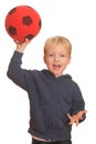 Boy throwing a ball Royalty Free Stock Photo