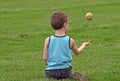 Boy Tossing Baseball