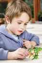 Boy with toys Royalty Free Stock Photo