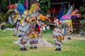 Boy and Two Masked Voladores (Flyers) - Guatemalan Dance of the