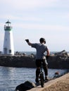 Boy on the unicycle in California