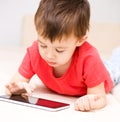 Boy using tablet Royalty Free Stock Photo