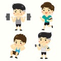 Ã Â¸ÂºBoy In various types of fitness