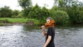 The boy with the violin Royalty Free Stock Photo