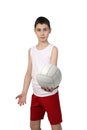 Boy volleyball player