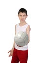 Boy volleyball player