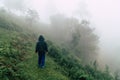 boy are walking on hill Royalty Free Stock Photo