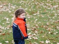 Boy in warm clothing Royalty Free Stock Photo