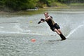 Boy Waterskiing Royalty Free Stock Photo