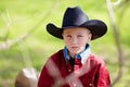 Boy wearing cowboy hat Royalty Free Stock Photo