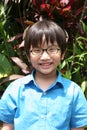 Boy wearing spectacle