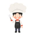 boy with whisk pretending to be chef Royalty Free Stock Photo