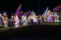 Boyaca, Colombia; December 22 2019: People visit the bridge of boyaca, a historic place where spanish people and Creoles fought fo