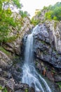 Boyana waterfall at Vitosha mountain in Bulgaria Royalty Free Stock Photo