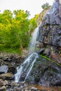 Boyana waterfall at Vitosha mountain in Bulgaria Royalty Free Stock Photo