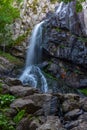 Boyana waterfall at Vitosha mountain in Bulgaria Royalty Free Stock Photo