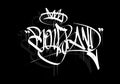 BOYBAND graffiti tag style design Royalty Free Stock Photo