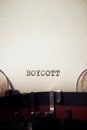 Boycott concept view