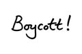 Boycott Royalty Free Stock Photo