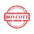 boycott, simple rust vector red circle vector rubber stamp effect