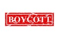 boycott, simple rust vector red rectangle vector rubber stamp effect