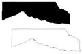 Boyd County, Nebraska U.S. county, United States of America, USA, U.S., US map vector illustration, scribble sketch Boyd map