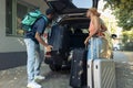 Boyfriend and girlfriend travelling on holiday Royalty Free Stock Photo