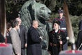 Boyko Borisov on celebration for National day of Bulgaria - the Liberation Day on monument of the Unknown warrior.