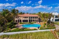 Boynton Beach FL USA mansions on the beach Royalty Free Stock Photo