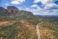 Boynton Pass road in Sedona, Arizona, USA Royalty Free Stock Photo