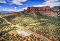 Boynton Pass road in Sedona, Arizona, USA Royalty Free Stock Photo