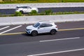 Honda WR-V driving fast on trans jawa highway