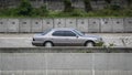 Lexus LS400 on trans jawa highway Royalty Free Stock Photo