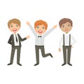 Boys In Black And White Outfits Happy Schoolkids In Similar Collection School Uniforms Standing And Smiling Cartoon Royalty Free Stock Photo