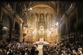 The boys choir sings in the monastery of Montserrat - Monestir Santa Maria de Montserrat